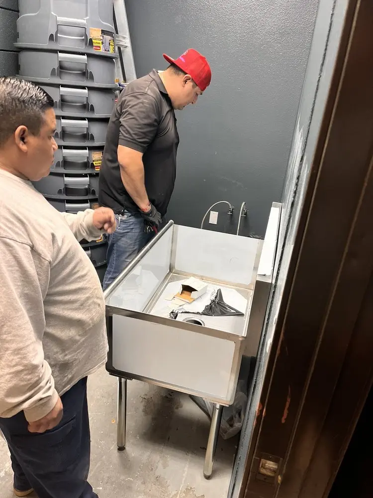 Commercial plumbing and sink installation in Millburn